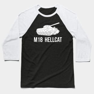 M18 Hellcat tank destroyer USA Baseball T-Shirt